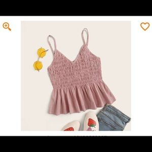 ❄️ SHEIN Ruffled flowy tank top